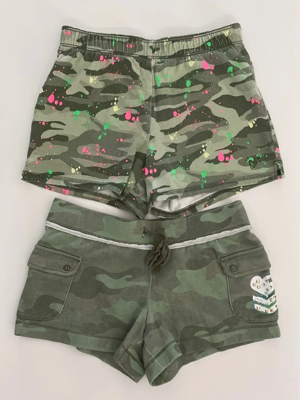 Justice Girls Camo Shorts (Bundle of 2) Size 12